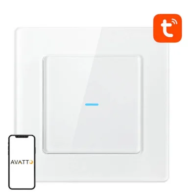 Nutikas valguslüliti Avatto N-TS10-W1, WiFi, 1-teeline, Tuya, valge