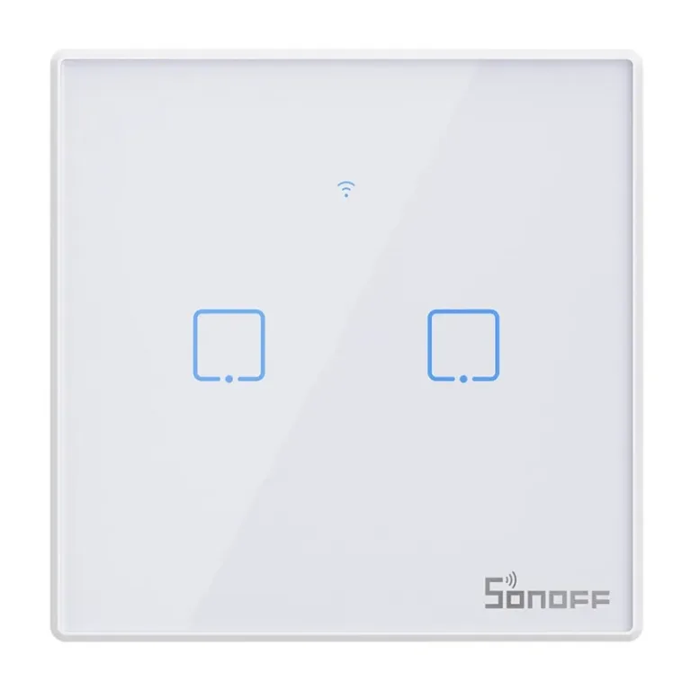 Nutikas valguslüliti Sonoff T2EU2C-TX WiFi/RF, 2 kanalit