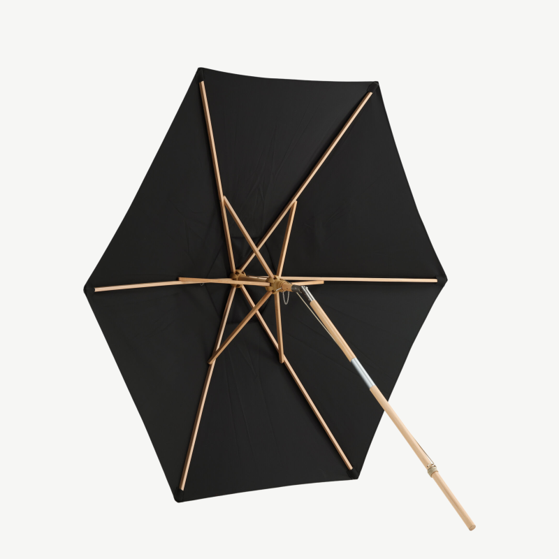 Päikesevari Corypho, must/naturaalne, 250 cm, 2098-333 – 5