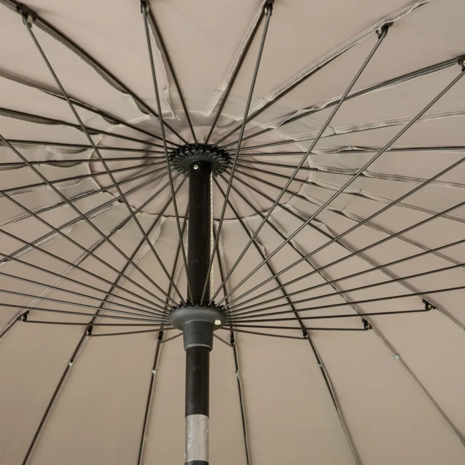 Päikesevari Palmetto, must/hall, 270 cm, 2094-485 – 7