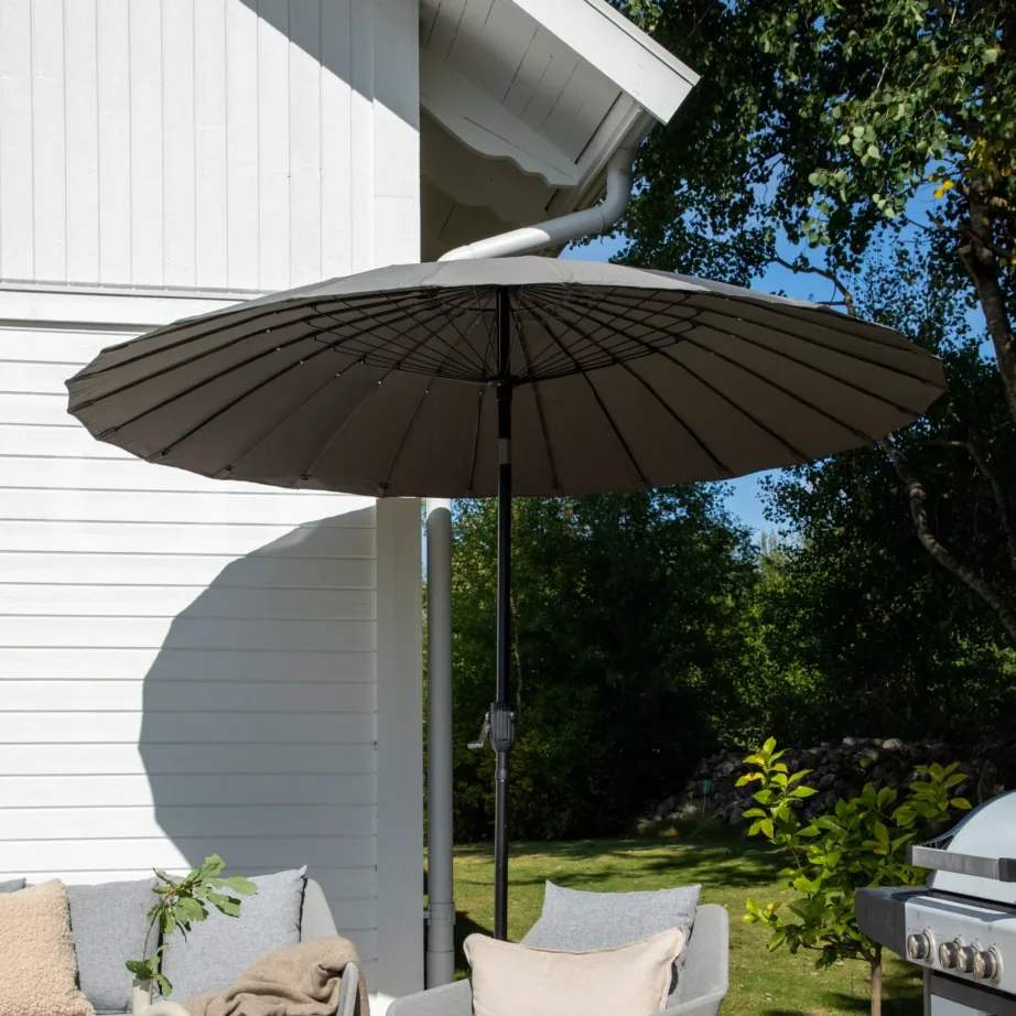 Päikesevari Palmetto, must/hall, 270 cm, 2094-485 – 10