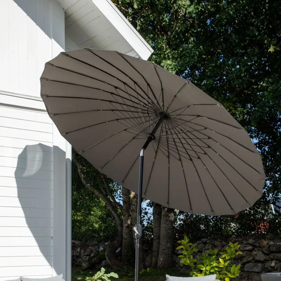 Päikesevari Palmetto, must/hall, 270 cm, 2094-485 – 12