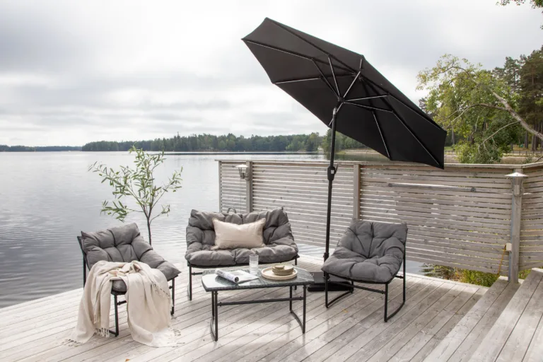 Päikesevari Sabal, must, 270 cm, 2100-488 2100-488