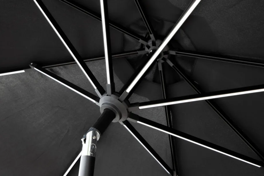 LED-valgusega päikesevari Sabal, must, 270 cm, 2100-488 – 12