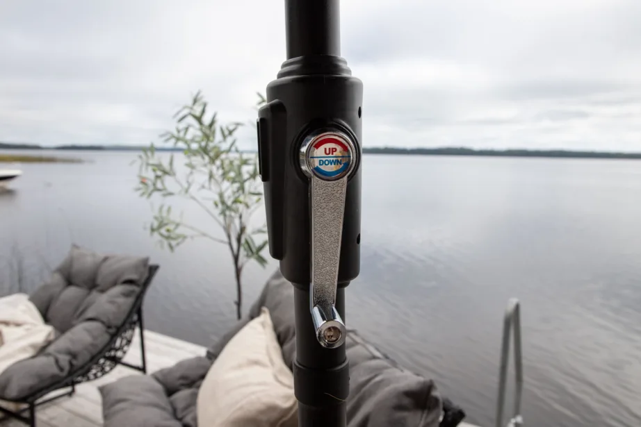 Päikesevari Sabal LED-valgusega, must/hall, 270 cm, 2100-485 – 12