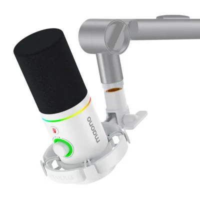 Podcasti mikrofon Maono PD200x RGB USB/XLR (valge)