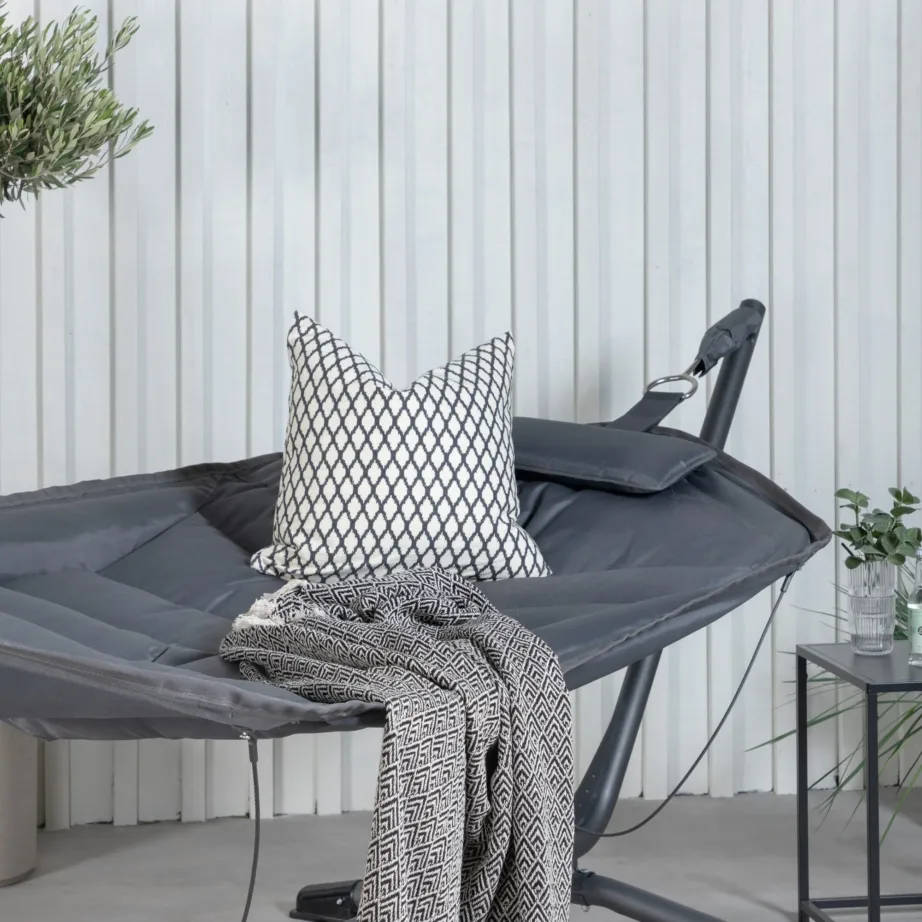 Polüesterkangast võrkkiik Niño, must/hall, 9545-555 – 7