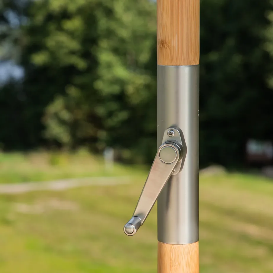 Puidust päikesevari Cerox, must/naturaalne, 270cm, 2092-313 – 12