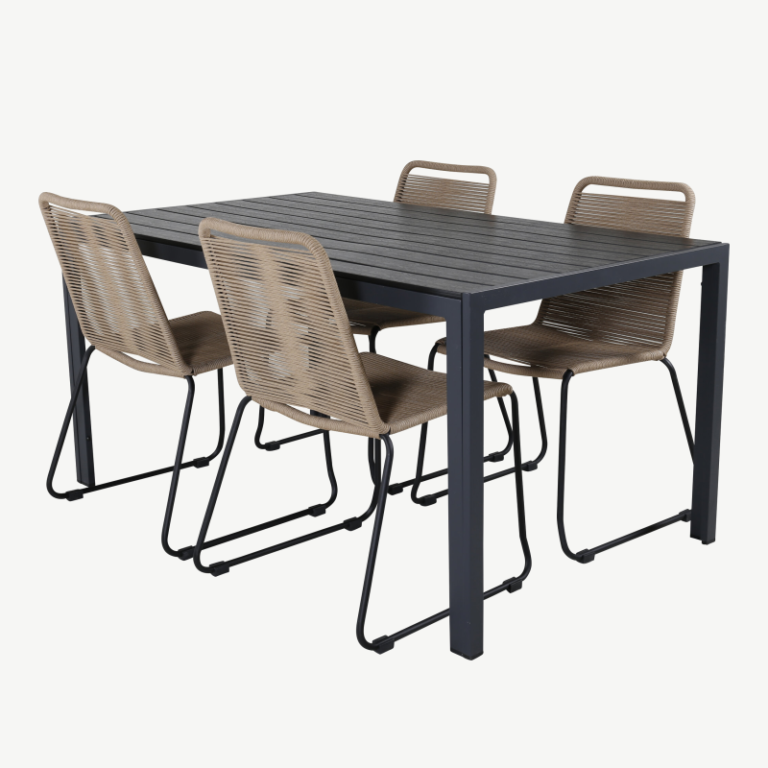 Puitplastkomposiidist aia söögilaua komplekt Lindos, GR21838 GR21838