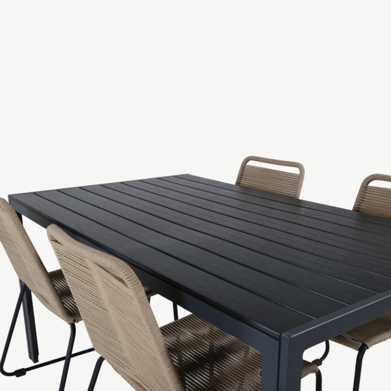 Puitplastkomposiidist aia söögilaua komplekt Lindos, GR21838 GR21838