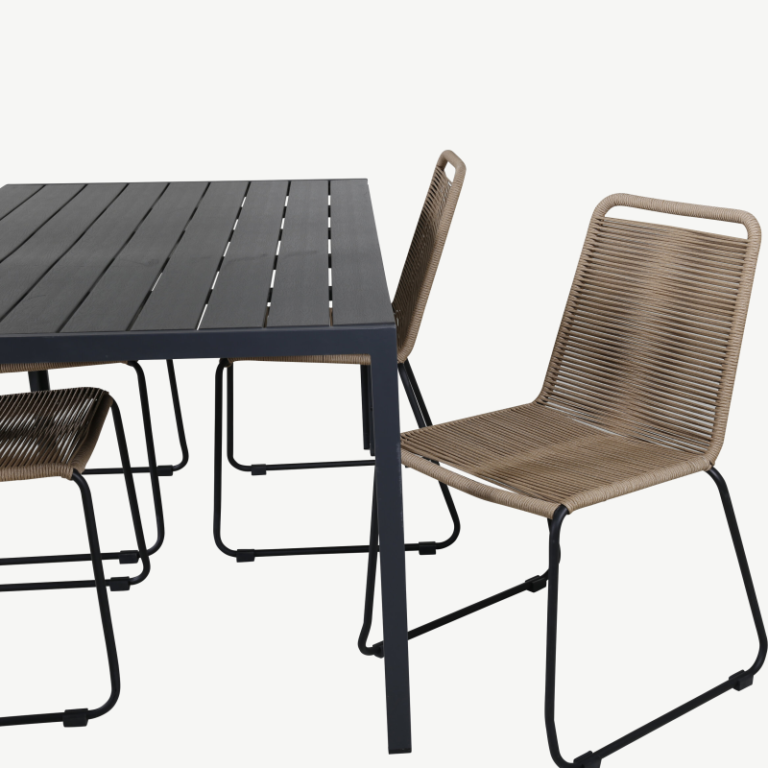 Puitplastkomposiidist aia söögilaua komplekt Lindos, GR21838 GR21838
