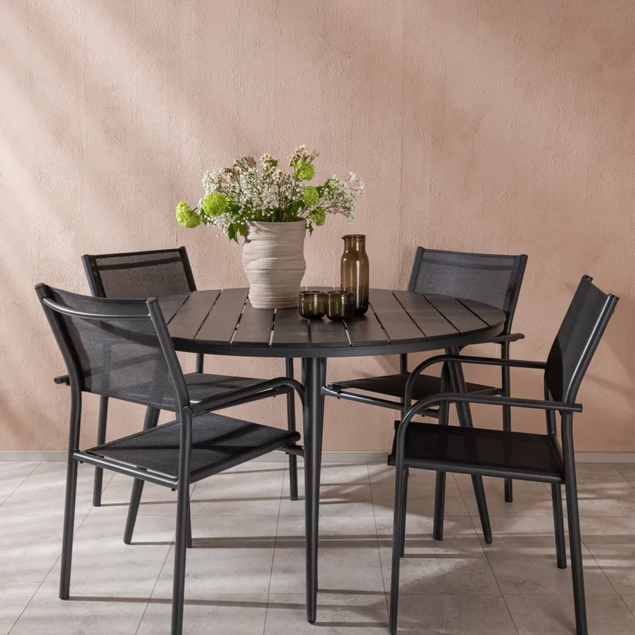 Alumiiniumist aia söögilaua komplekt Santorini, GR22649 – 6