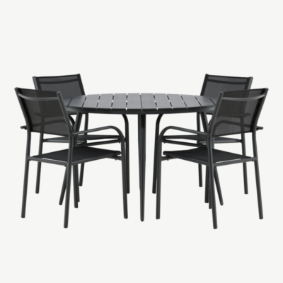 Alumiiniumist aia söögilaua komplekt Santorini, GR22649 GR22649