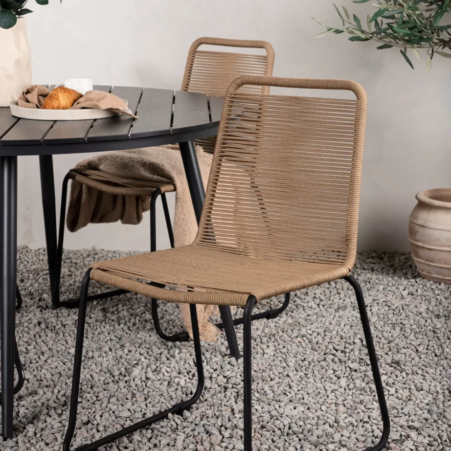 Puitplastkomposiidist aia söögilaua komplekt, GR22650 – 8