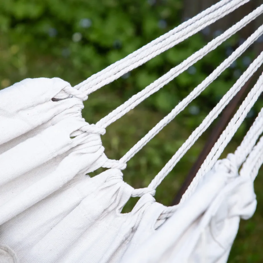 Puuvillast ja polüestrist võrkkiik Banate, valge, 150×200, 6115-001 – 8