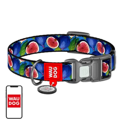QR koerakaelarihm Waudog Fig XL, helkuriga nailon, 37–58 cm
