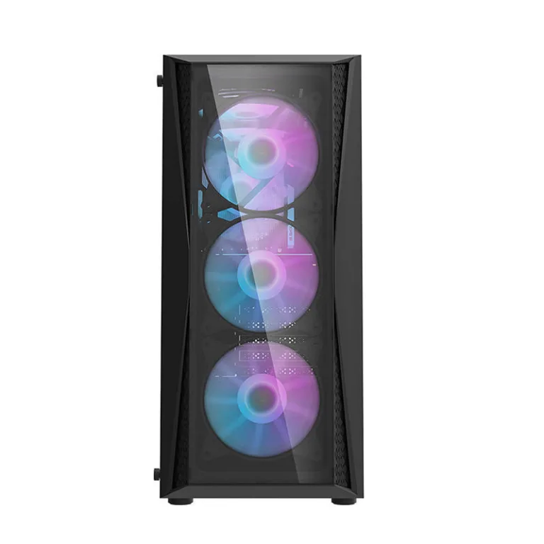 RGB arvutikorpus Darkflash DK352 Plus – 4 ventilaatoriga, must, karastatud klaas