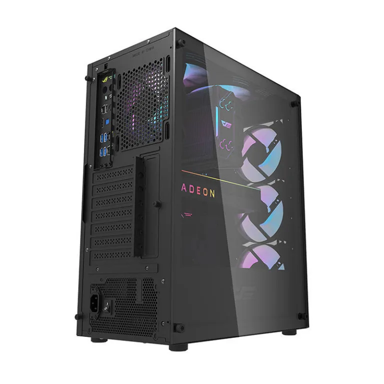RGB arvutikorpus Darkflash DK352 Plus – 4 ventilaatoriga, must, karastatud klaas