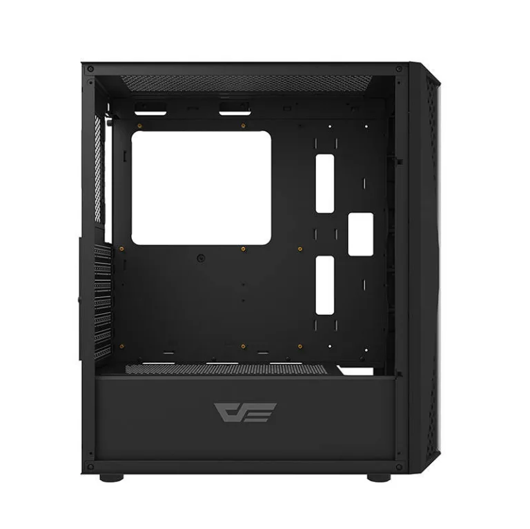 RGB arvutikorpus Darkflash DK352 Plus – 4 ventilaatoriga, must, karastatud klaas