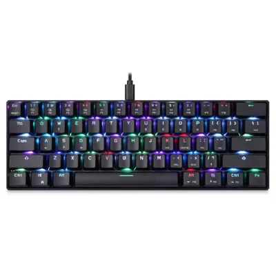 RGB mänguriklaviatuur Motospeed CK61, mehaaniline, 61 klahvi, USB-C