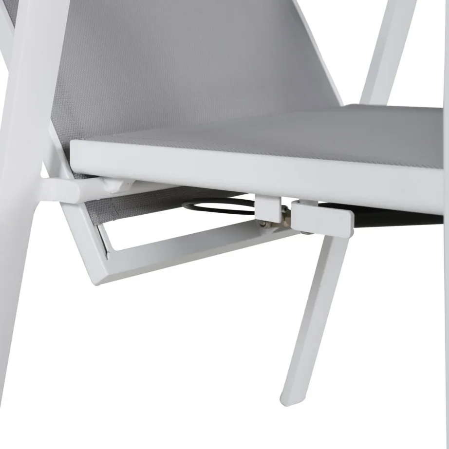 Recliner aiatool Copacabana, hall/valge, 4133-400 – 9