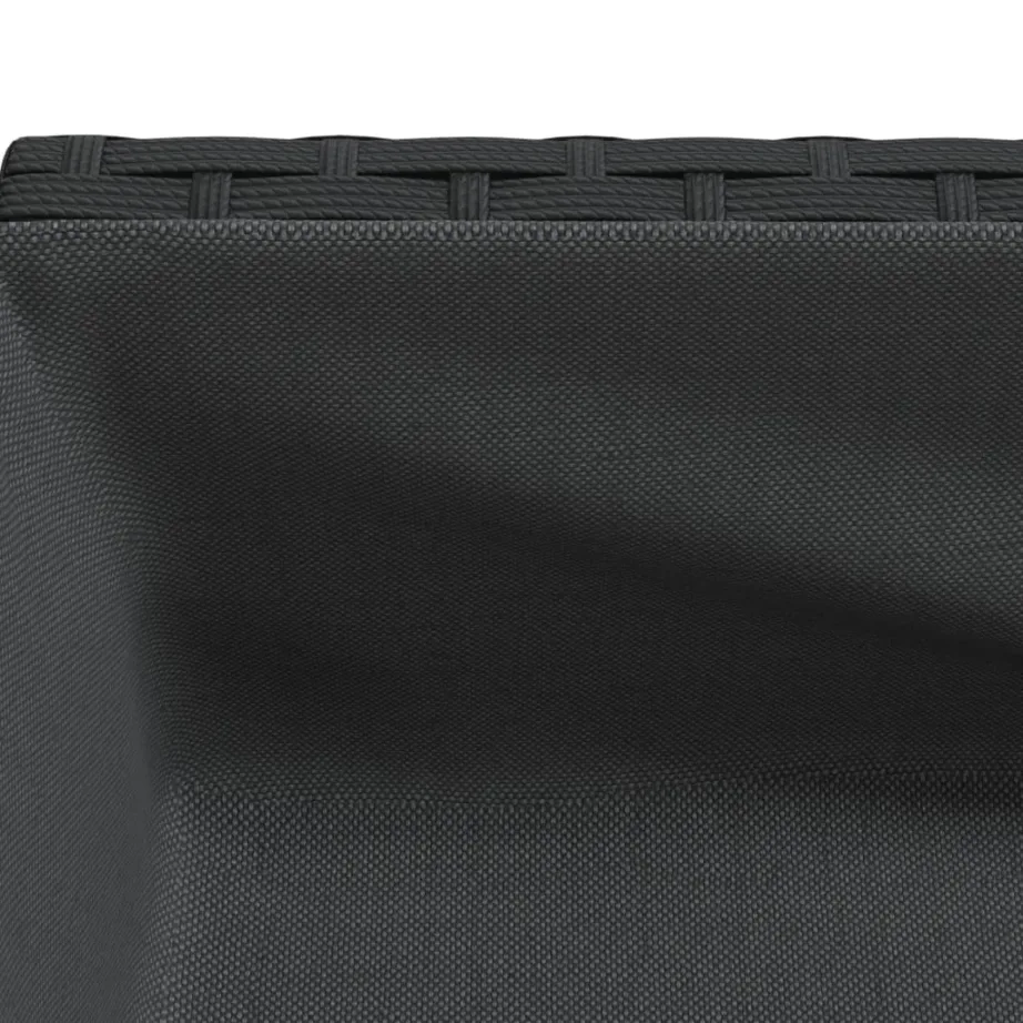 Riiuliga kõrgendatud aia taimekast, must polürotang ja teras, 90 x 40 x 75 cm – 9