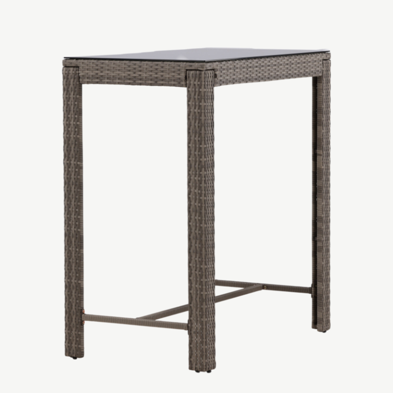 Rotangist baarilaud terrassile Alo, hall, 60,5x100x110,5, 6120-001 6120-001