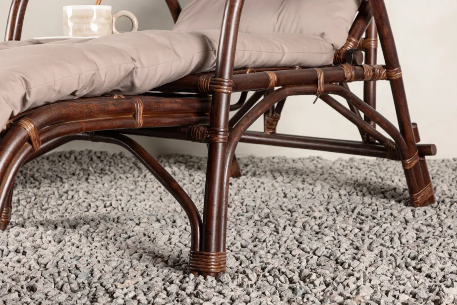 Rotangist lamamistool Nella, tume pähkel, 6110-101 – 7