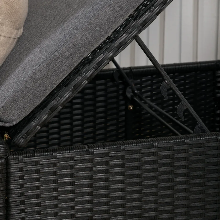 Rotangist lamamistool Quad, must, 2066-001 – 8