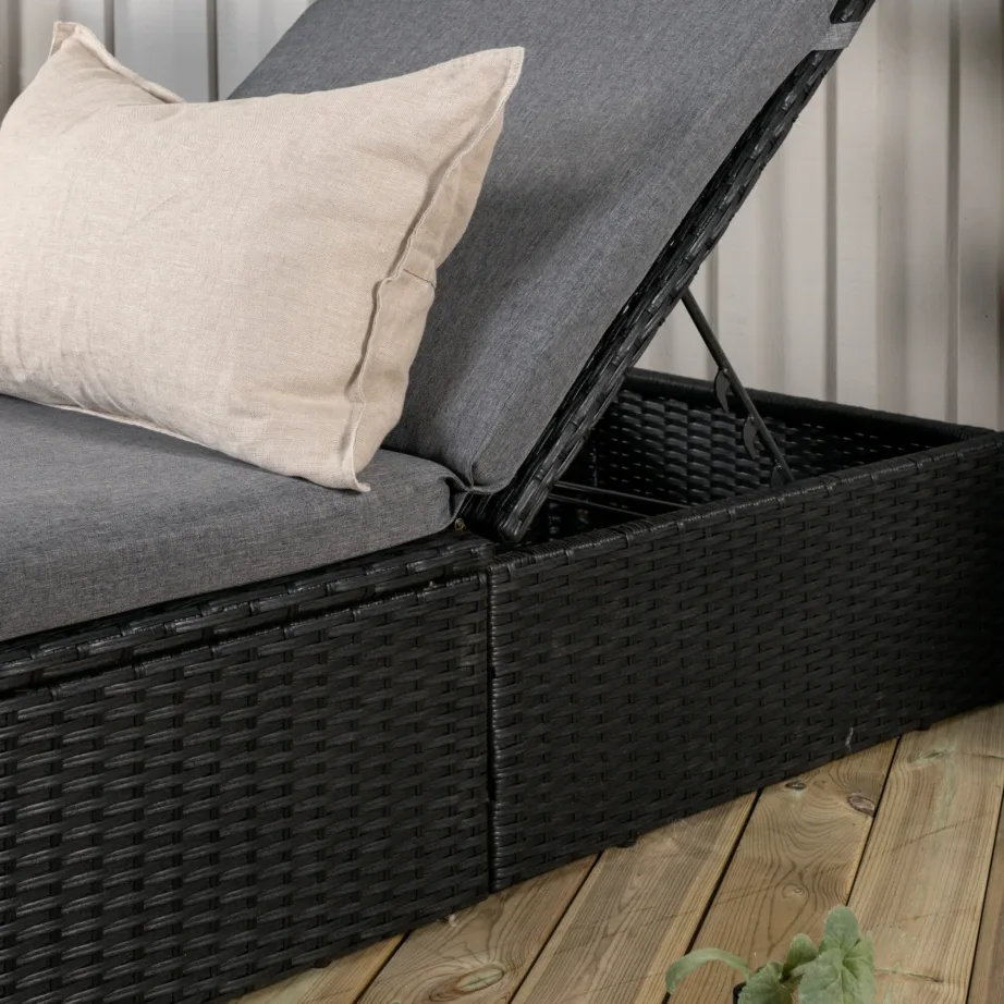 Rotangist lamamistool Quad, must, 2066-001 – 9