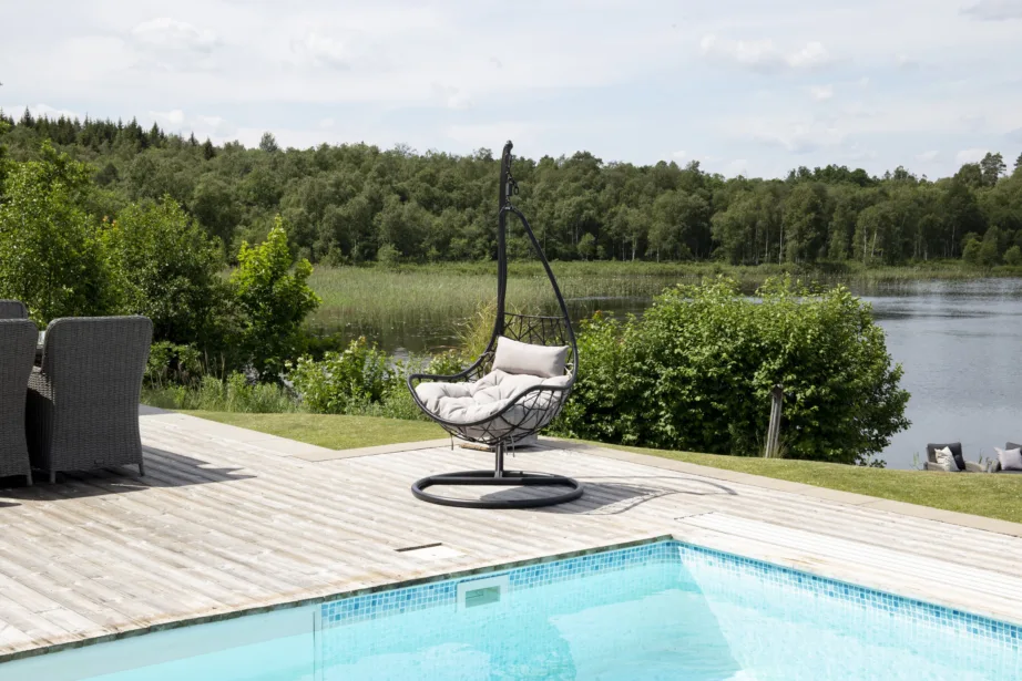 Rotangist ripp-tool terrassile Vide, must/hall, 9547-408 – 6