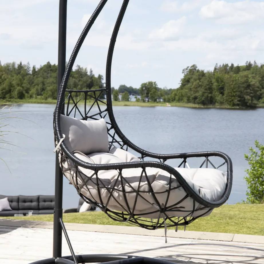 Rotangist ripp-tool terrassile Vide, must/hall, 9547-408 – 8