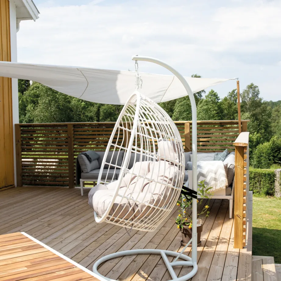 Kunstrotangist ripp-tool Viga, hall/valge, 9549-409 – 7