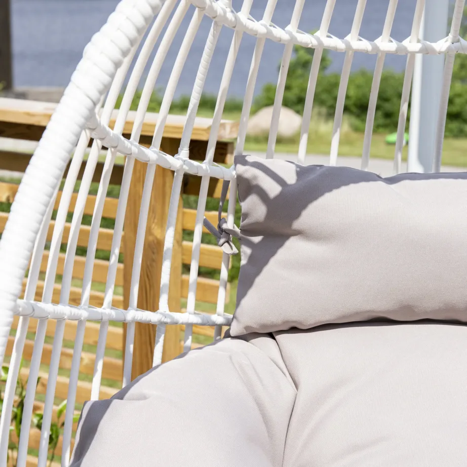 Kunstrotangist ripp-tool Viga, hall/valge, 9549-409 – 8