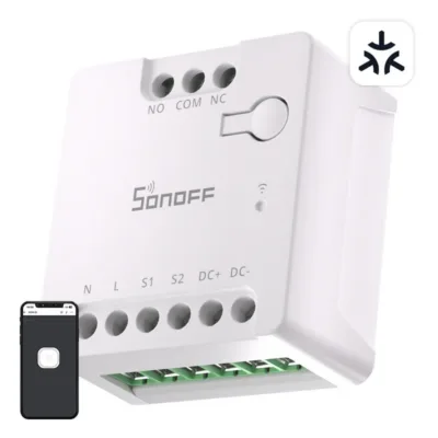 SONOFF nutikas lüliti MINI-D, WiFi, Matter, kuivkontakt, AC/DC 12–48V