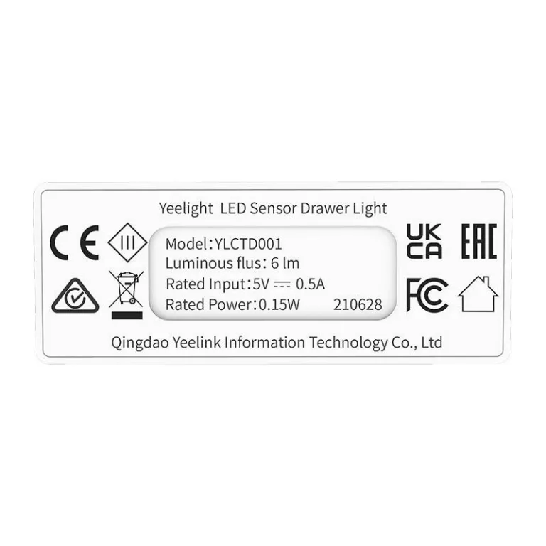 Sensoriga sahtlivalgusti Yeelight A6, USB-C, 300mAh, valge