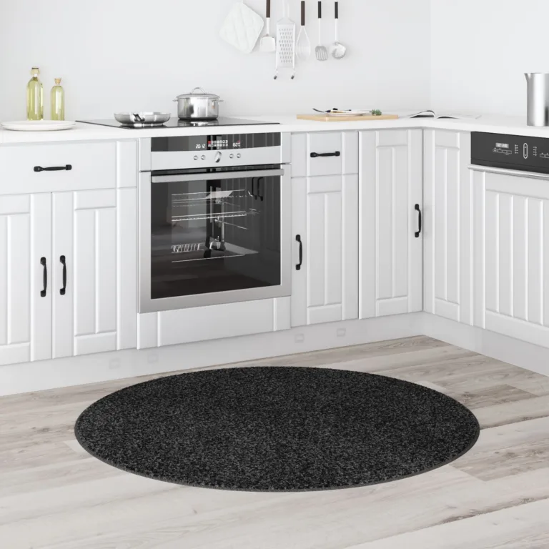 Shaggy Vaip Latexi Alusega Tume Hall ø120 cm