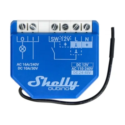 Shelly Z-Wave kontroller Qubino Wave 1 – 1 kanal, kuni 16A, relee