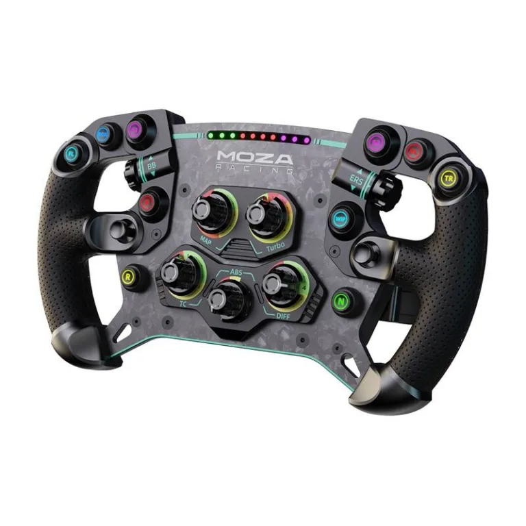 Simulaatori võidusõidu rool MOZA Racing GS V2P RS056 (PC, 300 mm, süsinikkiud, LED-nupud)