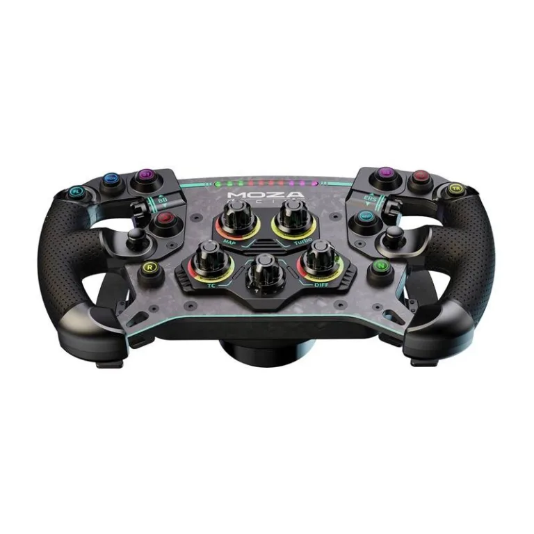 Simulaatori võidusõidu rool MOZA Racing GS V2P RS056 (PC, 300 mm, süsinikkiud, LED-nupud)