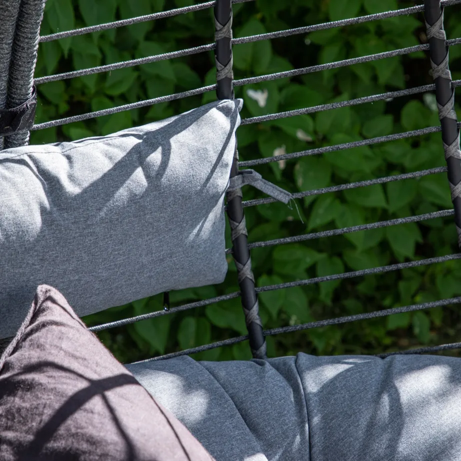 Terasest ripp-tool terrassile Bacolod, must/tumehall, 115x115x155, 6029-001 – 7