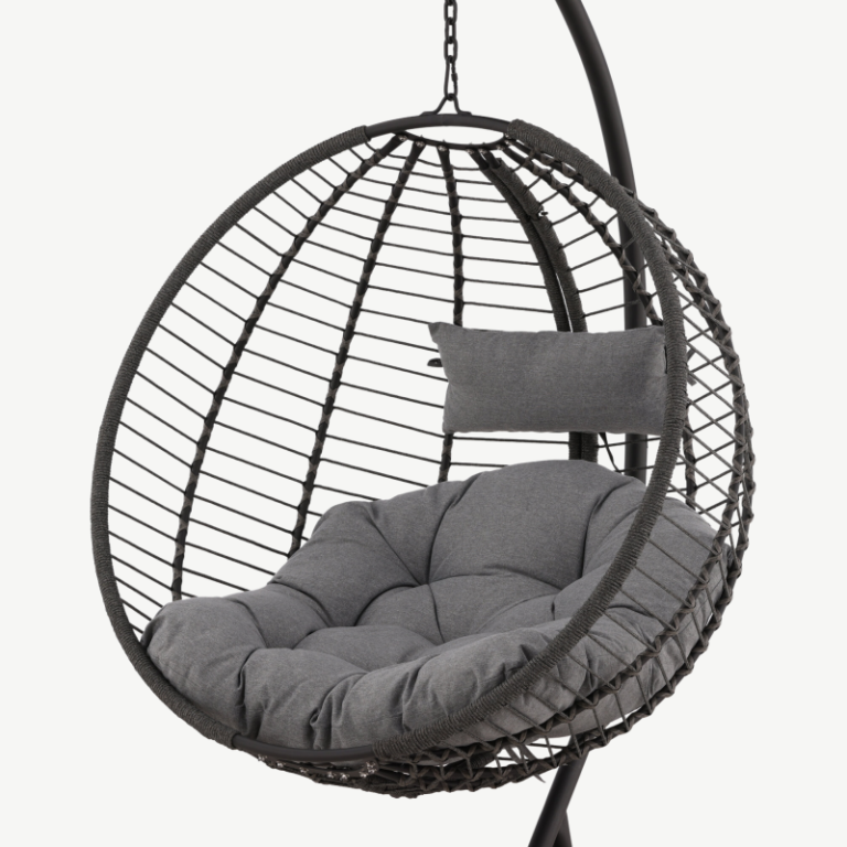Terasest ripp-tool terrassile Bacolod, must/tumehall, 115x115x155, 6029-001 6029-001