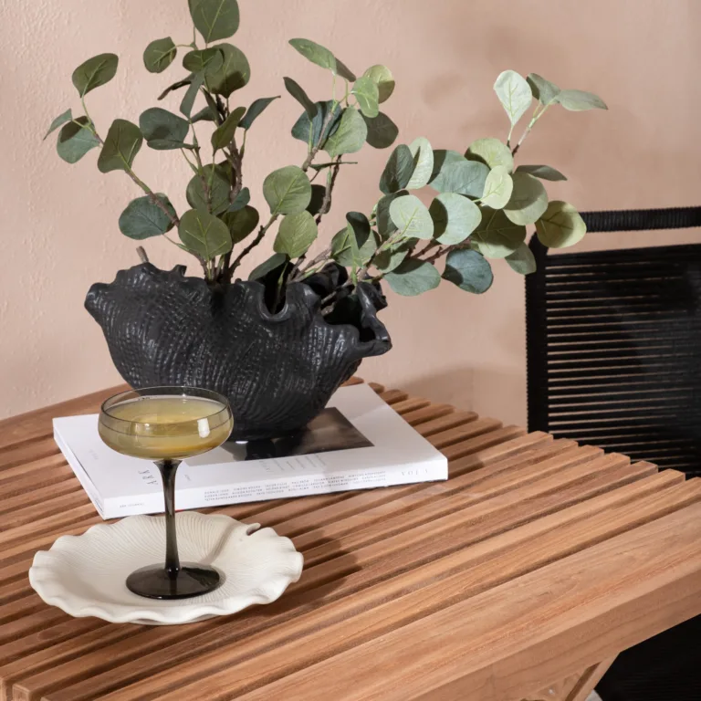 Tiigipuust ja köiest aia söögilaua komplekt Ghana, GR22780 GR22780