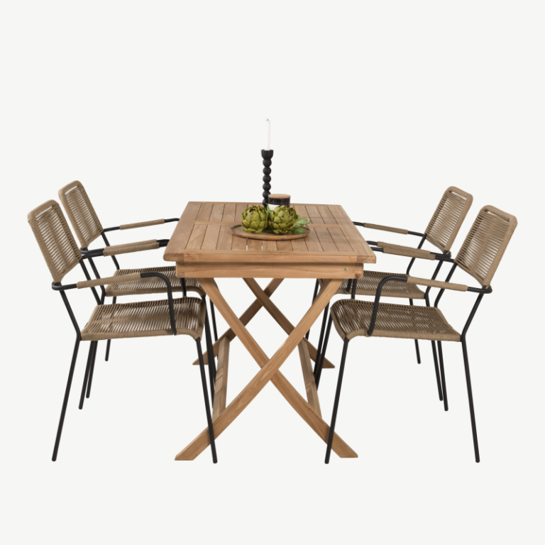 Tiigipuust aia söögilaua komplekt Kenya Lindos, GR22598 GR22598