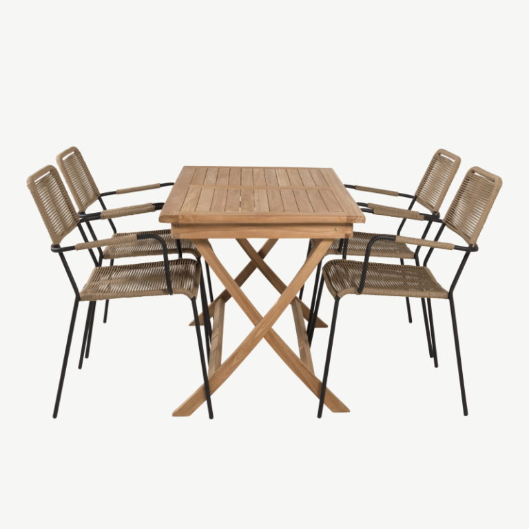 Tiigipuust aia söögilaua komplekt Kenya Lindos, GR22598 GR22598