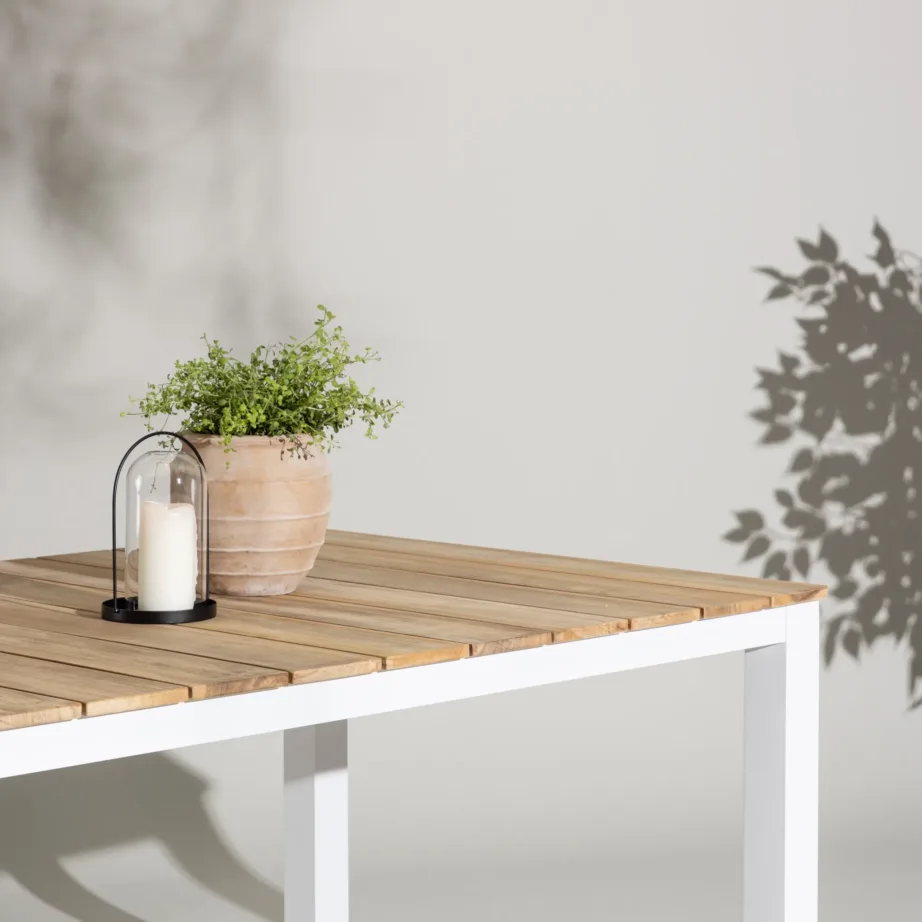 Tiigipuust aia söögilaud Mexico, naturaalne/valge, 210×100, 6182-400 – 7