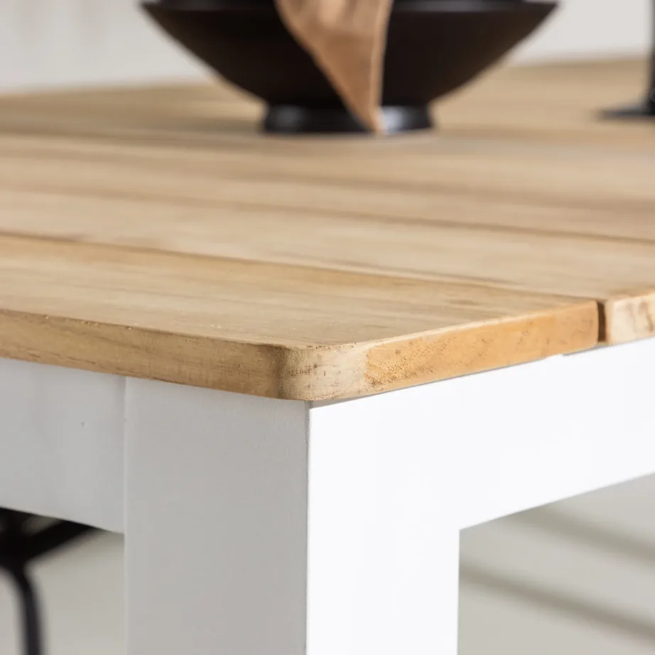 Tiigipuust aia söögilaud Mexico, naturaalne/valge, 210×100, 6182-400 – 9