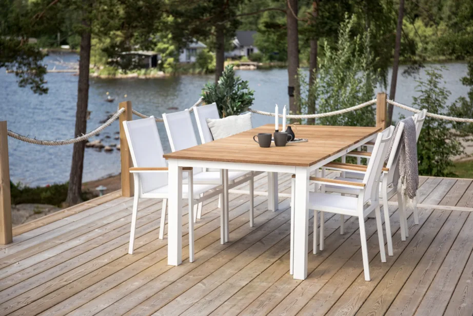 Tiigipuust aia söögilaud Mexico, naturaalne/valge, 210×100, 6182-400 – 22