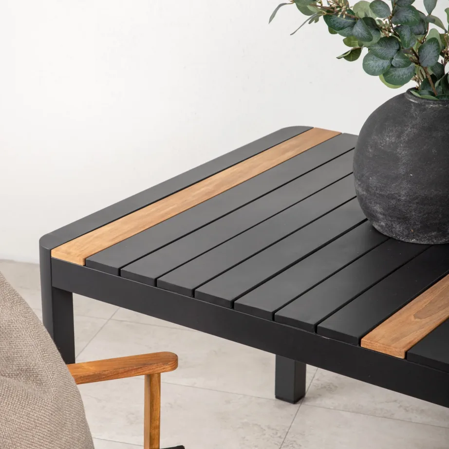 Tiigipuust aia söögilaud Togo, must, 150×100, 2103-408 – 7