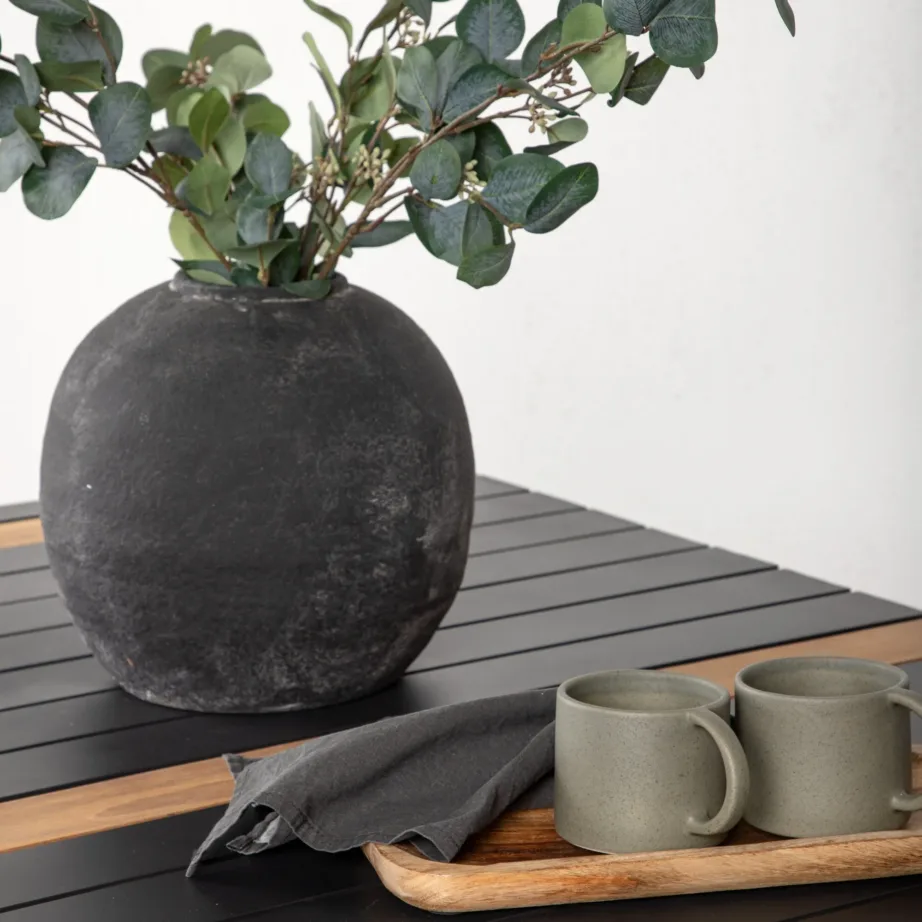 Tiigipuust aia söögilaud Togo, must, 150×100, 2103-408 – 8